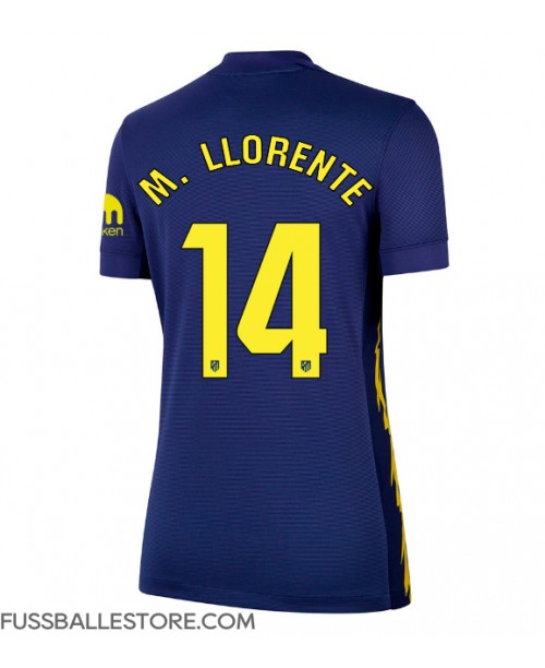 Günstige Atletico Madrid Marcos Llorente #14 Auswärtstrikot Damen 2025-26 Kurzarm Günstige Atletico Madrid Marcos Llorente #14 Auswärtstrikot Damen 2025-26 Kurzarm